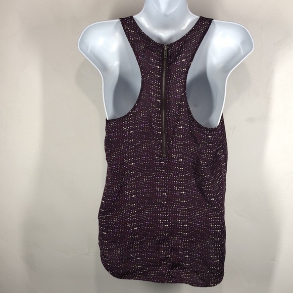 French Connection purple polka dot sleeveless blouse size xs - Picture 6 of 10